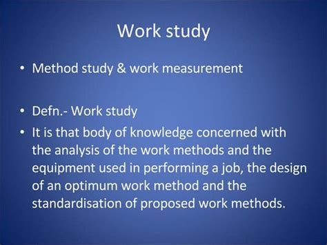 Image result for Work Study Report
