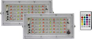 MLD 50W RGB Led Outdoor Flood Light -Pack of 2 Flood Light Outdoor Lamp ...