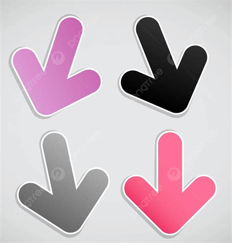 Different Arrows Vector Illustration Moving Illustrations Design Vector, Moving, Illustrations ... - Moving Illustration