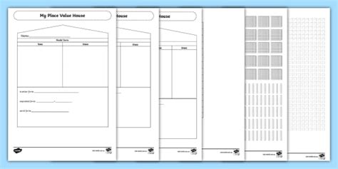 Place Value Houses Worksheets (teacher made) - Twinkl