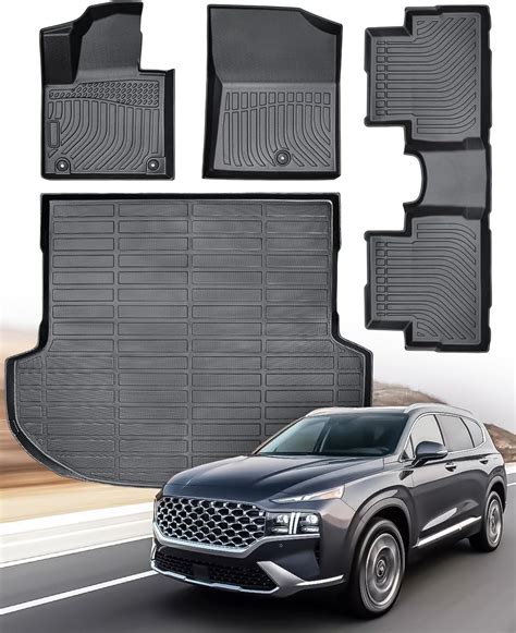 Amazon.com: Liner Master® for Hyundai Santa Fe Floor Mats 2024 2023 ...