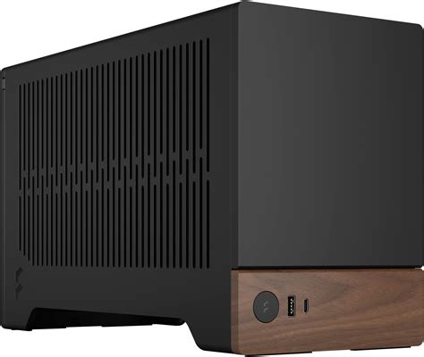 Fractal Design North Charcoal Black - Wood Walnut Front - Mesh Side ...