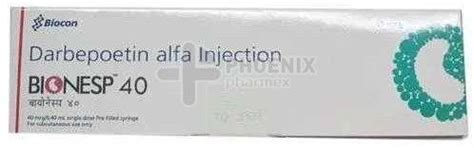 Bionesp 40mcg Darbepoetin ALFA Injection Exporters and Suppliers from ...