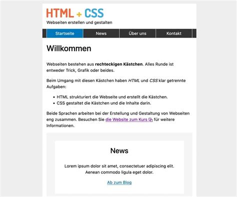 Image result for HTML CSS Tutorial Deutsch