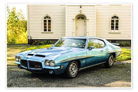 1971 Pontiac GTO The Judge Clone I print by American Cars 1920 - 2020 | Posterlounge