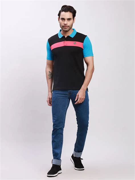 Parx Men Black Yarn Dyed Regular Fit Cotton T-Shirt – MyRaymond