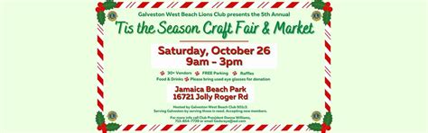 5th Annual Tis the Season Craft Fair & Market, Jamaica Beach ...