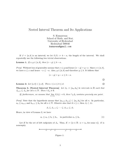 Image result for Nested Interval Theorem
