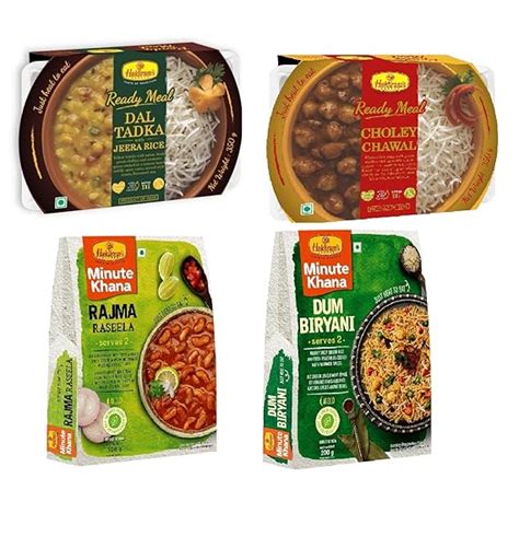 Haldiram's Nagpur Ready To Eat Rajma Raseela 300g, Dum Biryani 200g ...