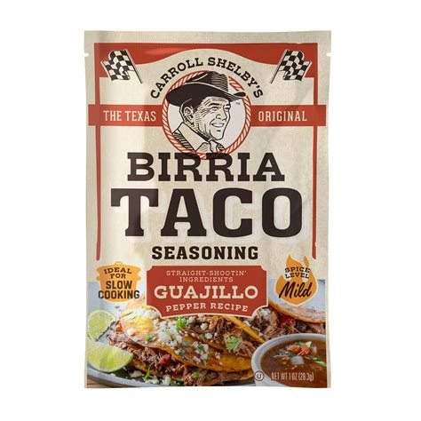 Carroll Shelby's Vegan Birria Taco Seasoning, Flavorful Spices - 1 oz ...