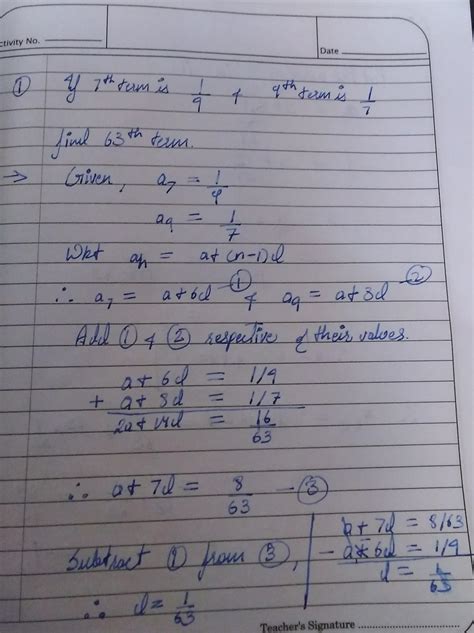 Gyus my solution is not correct..plss tell my mistake Ques and sol. Is ...