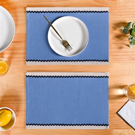 Ripple Edge Table Mat Set Of 6 Online - Premium Table Mat | Nestasia