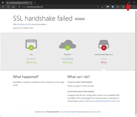 SSL Handshake failed on linustechtips.com : r/LinusTechTips