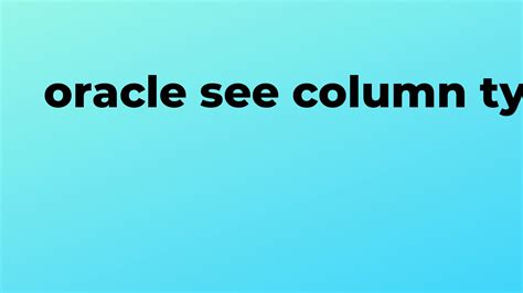 Image result for Oracle SQL Developer Where Column Is Like Another Column in Same Table