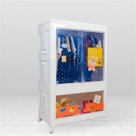 The Tickle Toe Baby Kids Room Storage Large Space Almirah Wardrobe, 70L ...
