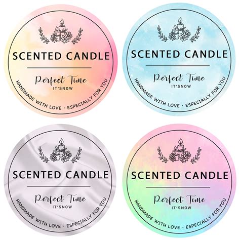 Buy Candle Label Roll, 2 Inch 300pcs Waterproof Labels for Candle ...