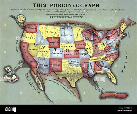 United states map 1800s hi-res stock photography and images - Alamy