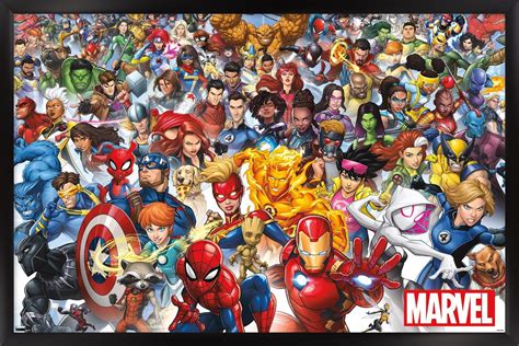 Marvel Comics - The Marvel Lineup 2023 Wall Poster, 22.375" x 34 ...