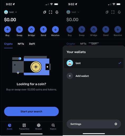 Image result for Coinbase Wallet Dark Mode