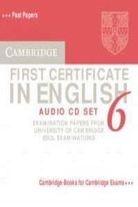 Buy Cambridge First Certificate in English 6 Audio CD Set (2 CDs ...