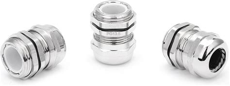 Buy sourcingmap Cable Gland PG13.5 Metal Waterproof Cable Glands Joints ...