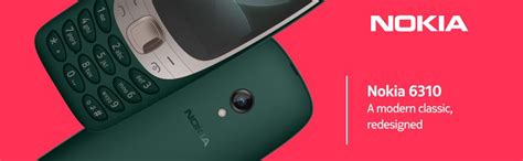 Nokia 6310 Dual SIM Keypad Phone with a 2.8” Screen, Wireless FM Radio ...