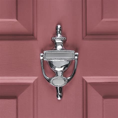 Georgian Adam Door Knocker - Polished Chrome