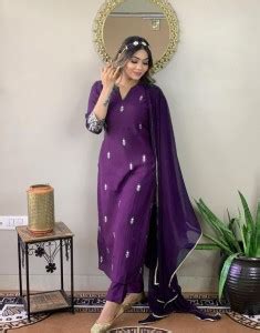 TRAHIMAM Women Kurti Pant Dupatta Set - Buy TRAHIMAM Women Kurti Pant ...