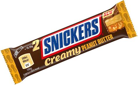 Snickers Creamy Peanut Nut Butter Chocolate Duo Bar 36.5g 1pack • Pris