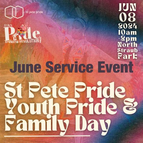 June Service Event at St Pete Prides Famil day, North Straub Park ...