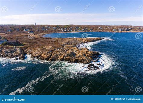 Coastline of Cape Ann, Massachusetts Stock Photo - Image of cove ...