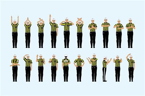 Image result for Soccer Referee Hand Signals