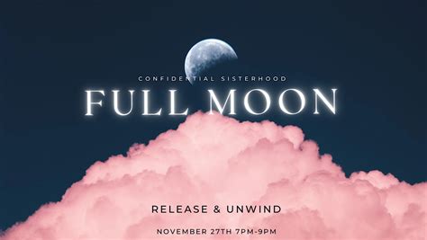 ConfiDential Sisterhood: Full Moon Release & Unwind, The Spa Hotel ...