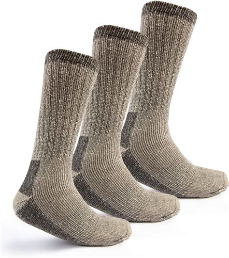 Amazon.com: Merino Wool Socks - Pack of 3 | Thermal Socks for the ...