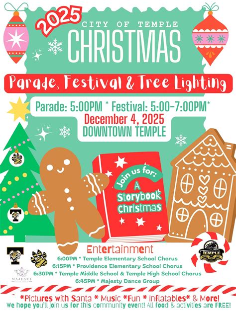 City of Temple Annual Christmas Parade, Festival and Tree Lighting ...
