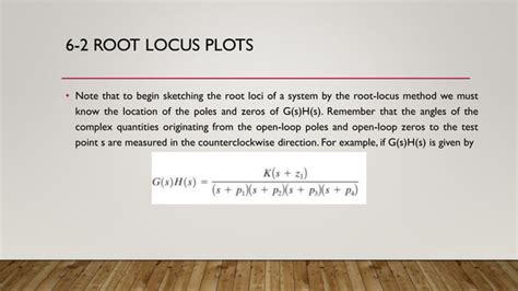 Image result for The General Root Locus Method