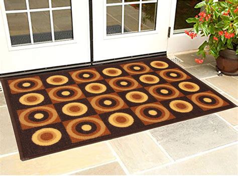 Buy Kuber Industries Circle Design Door Mat (Brown, Cotton, 27x18 inch ...