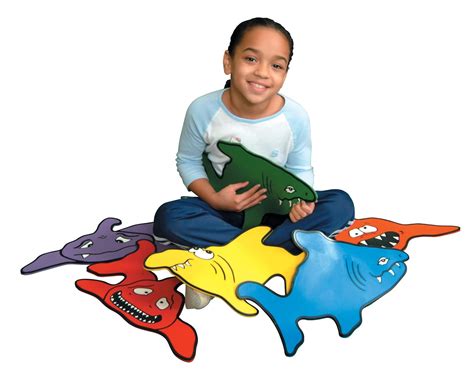 Sportime Sharkskool Marker Spots - 11 x 20 inches - Set of 6 - Assorted ...