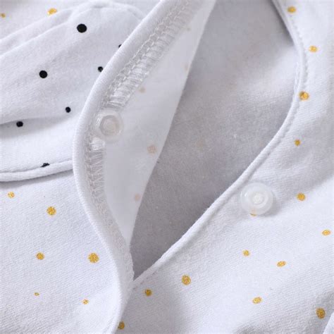 Shop Online Girls White Polka Dot Print Full-Sleeve Footie at ₹899