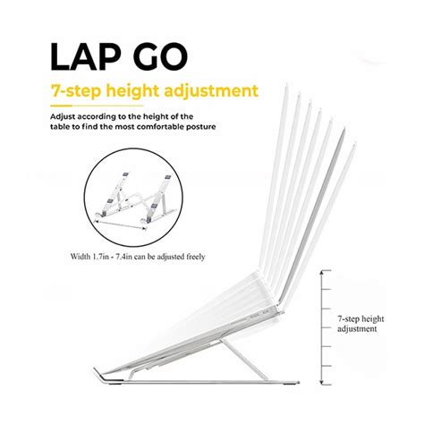 Buy Lapcare LapGo LSE-044 Aluminium Laptop Stand with Pouch for Upto 39 ...