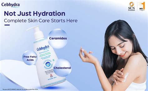 Buy Sun Pharma Cebhydra Lotion, Ceramides, Cholesterol & Fatty Acids ...