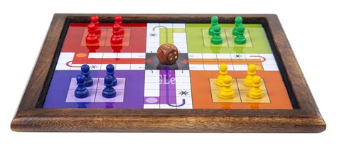 GLeo Ludo and Snake Ladder 2 in 1 Board Game Wood-Crafted Magnetic ...