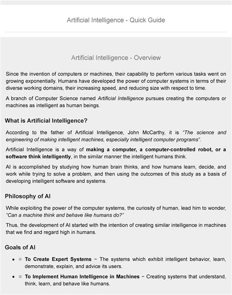 Image result for Artificial Intelligence Tutorials Point