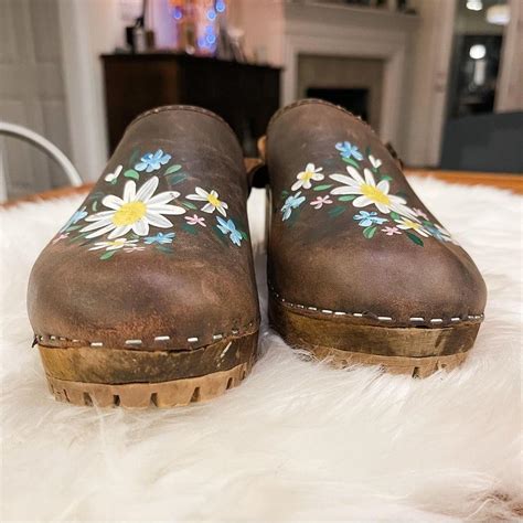 Women's Brown Clogs | Depop