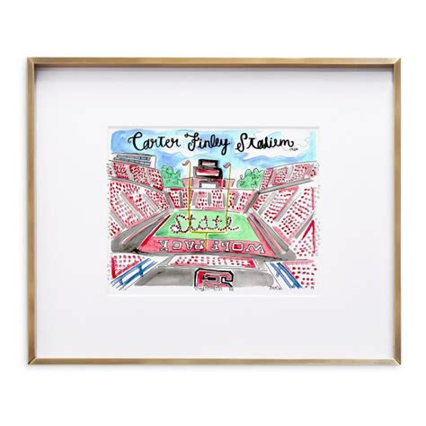 Buy NCSU Stadium Print Carter Finley Stadium Raleigh North Carolina NC ...