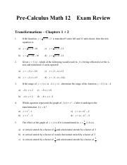 Image result for Math 12 Exam Review