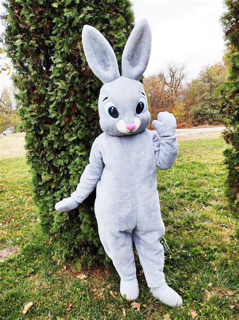 Easter Bunny Mascot Costume Adult Mascot Costume Party - Etsy
