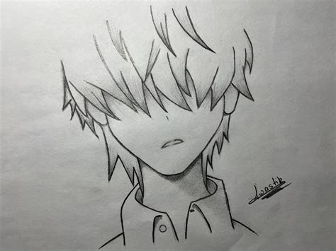 Easy Anime Drawing In Pencil