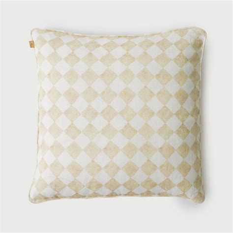 CHECKER BEIGE CUSHION COVER – ALTROVE