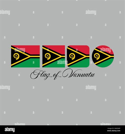 flag of vanuatu nation design artwork with different style. Editable, resizable, EPS 10, vector ...